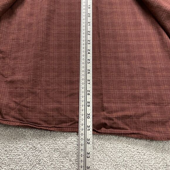 Columbia Flannel Shirt Men 2XL Brown Plaid Button Down Long Sleeve Pocket Casual - Picture 6 of 9